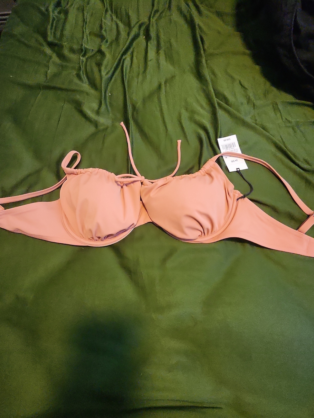 NWT Shade & Shore Blush Underwire Bikini Top 34DD